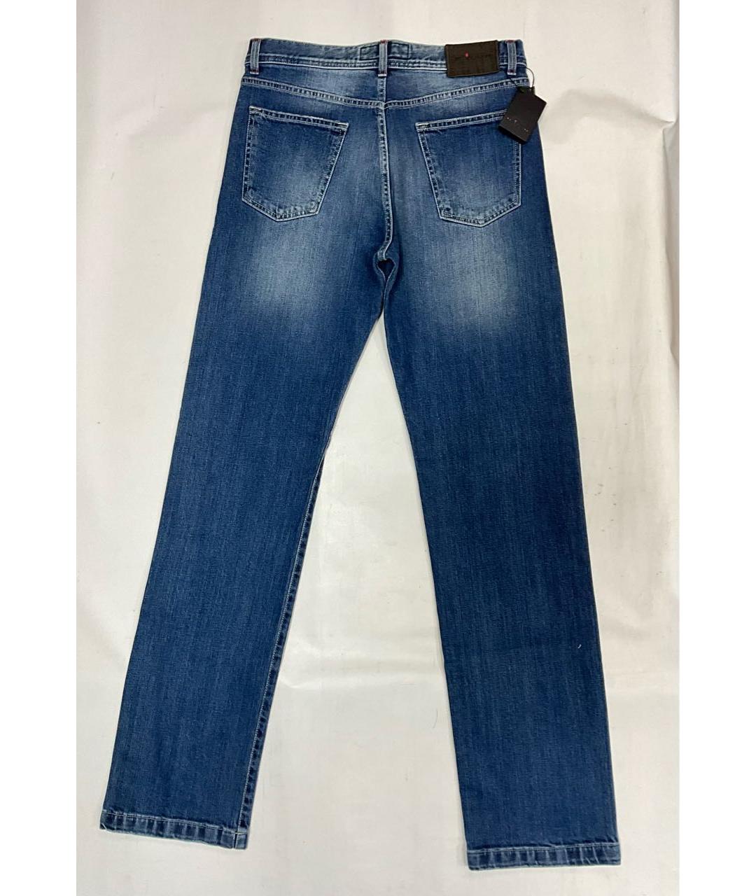 KITON Синие хлопко-эластановые джинсы скинни, фото 5