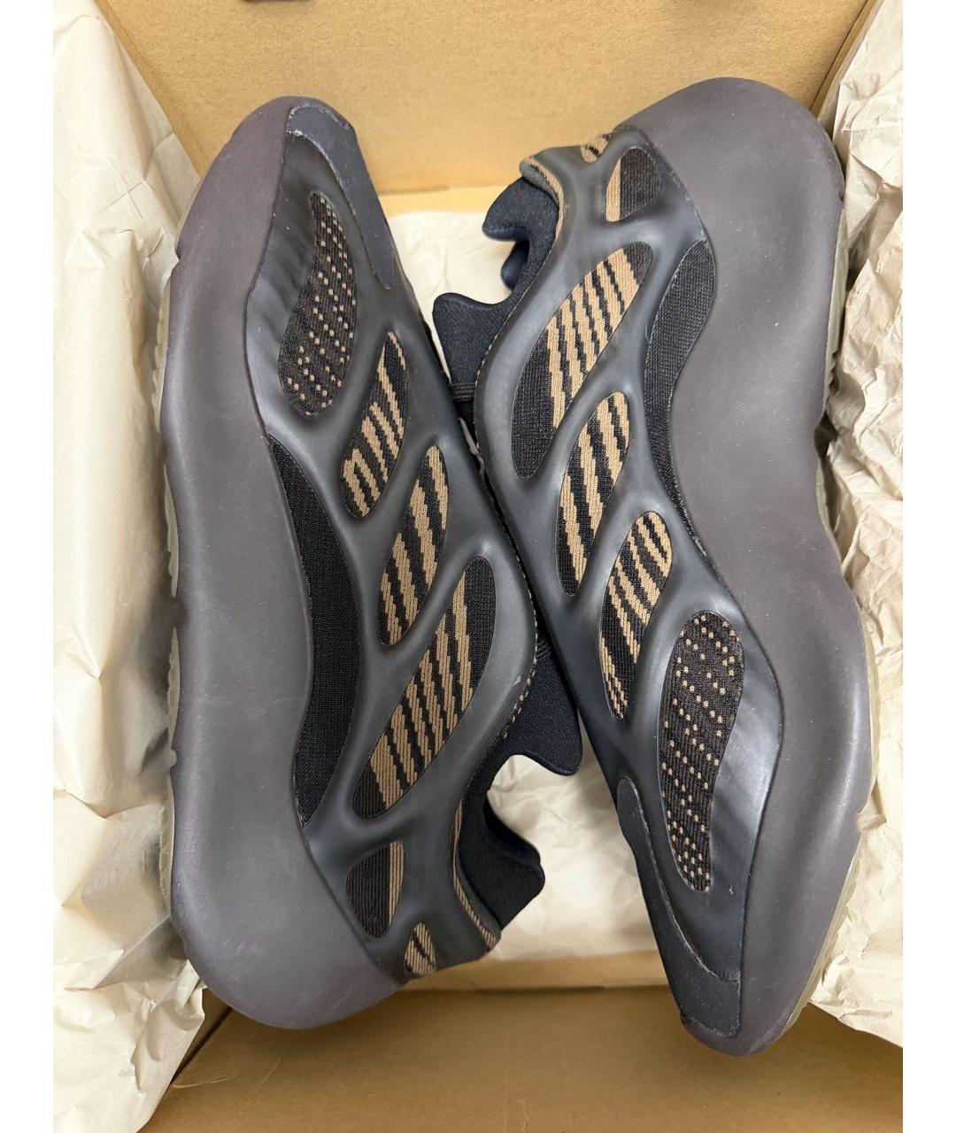 ADIDAS YEEZY Черные низкие кроссовки / кеды, фото 3