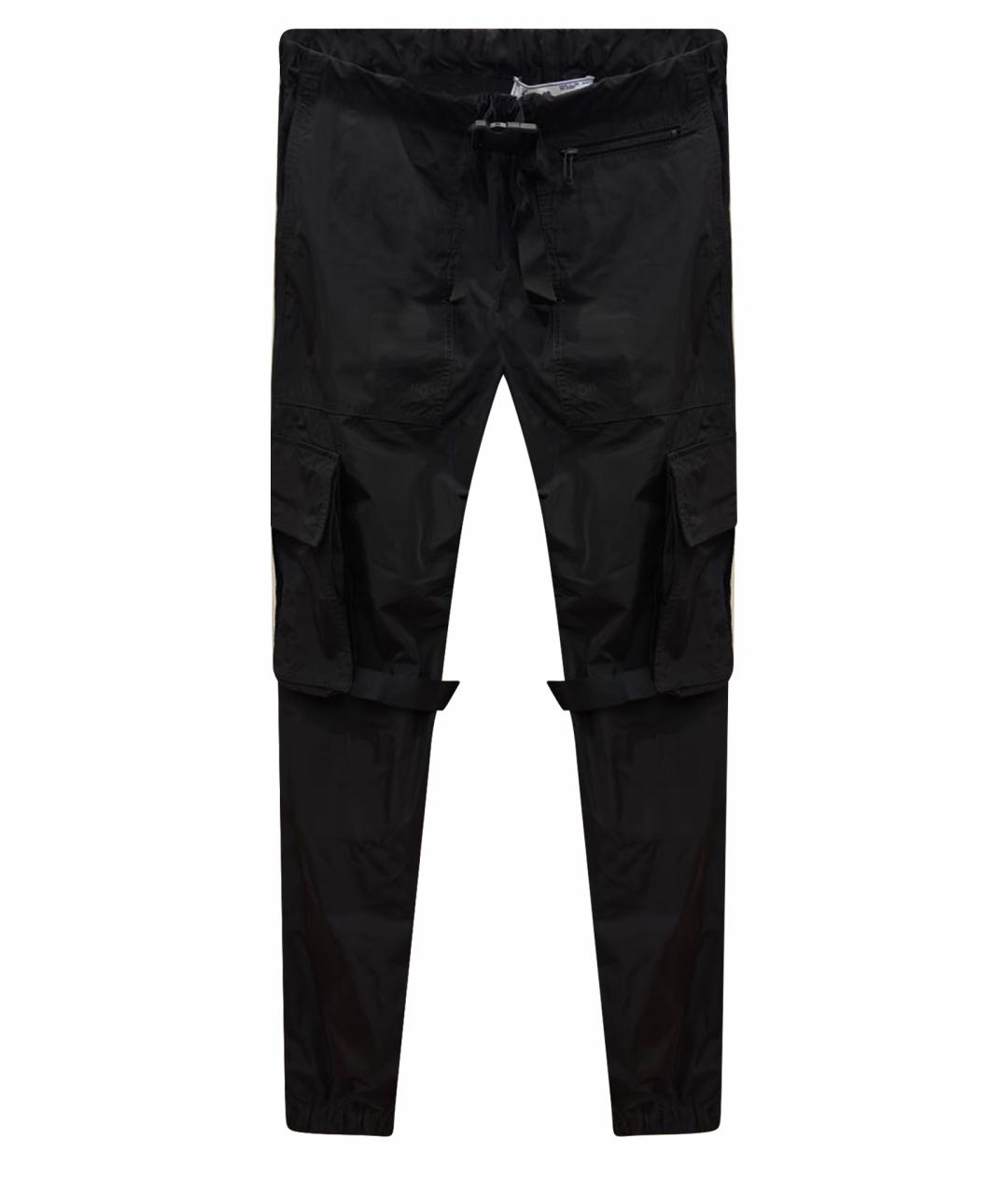 OFF-WHITE Черные полиэстеровые повседневные брюки, фото 1