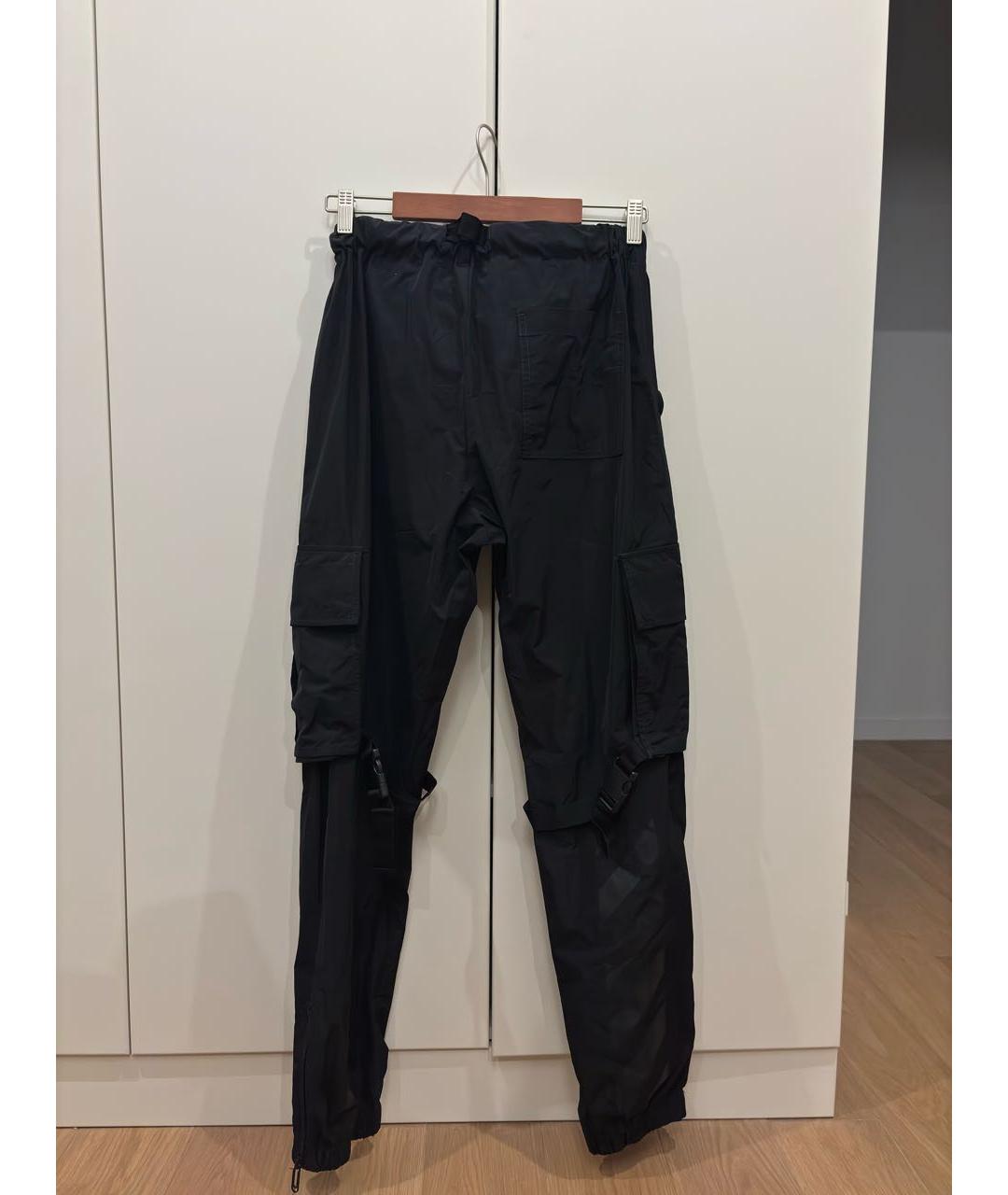 OFF-WHITE Черные полиэстеровые повседневные брюки, фото 2