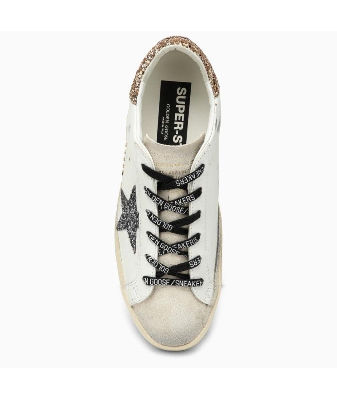 GOLDEN GOOSE Белые кожаные кеды, фото 3