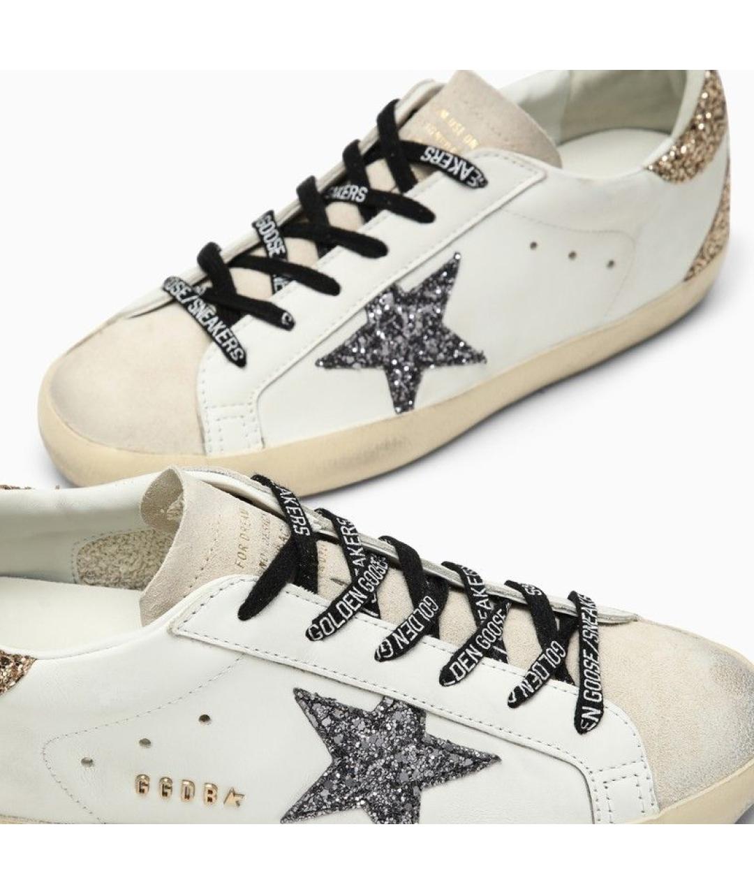 GOLDEN GOOSE Белые кожаные кеды, фото 5