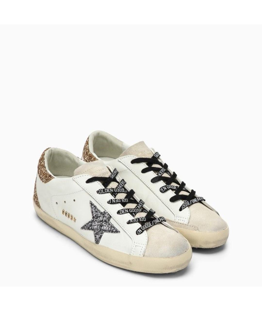 GOLDEN GOOSE Белые кожаные кеды, фото 2