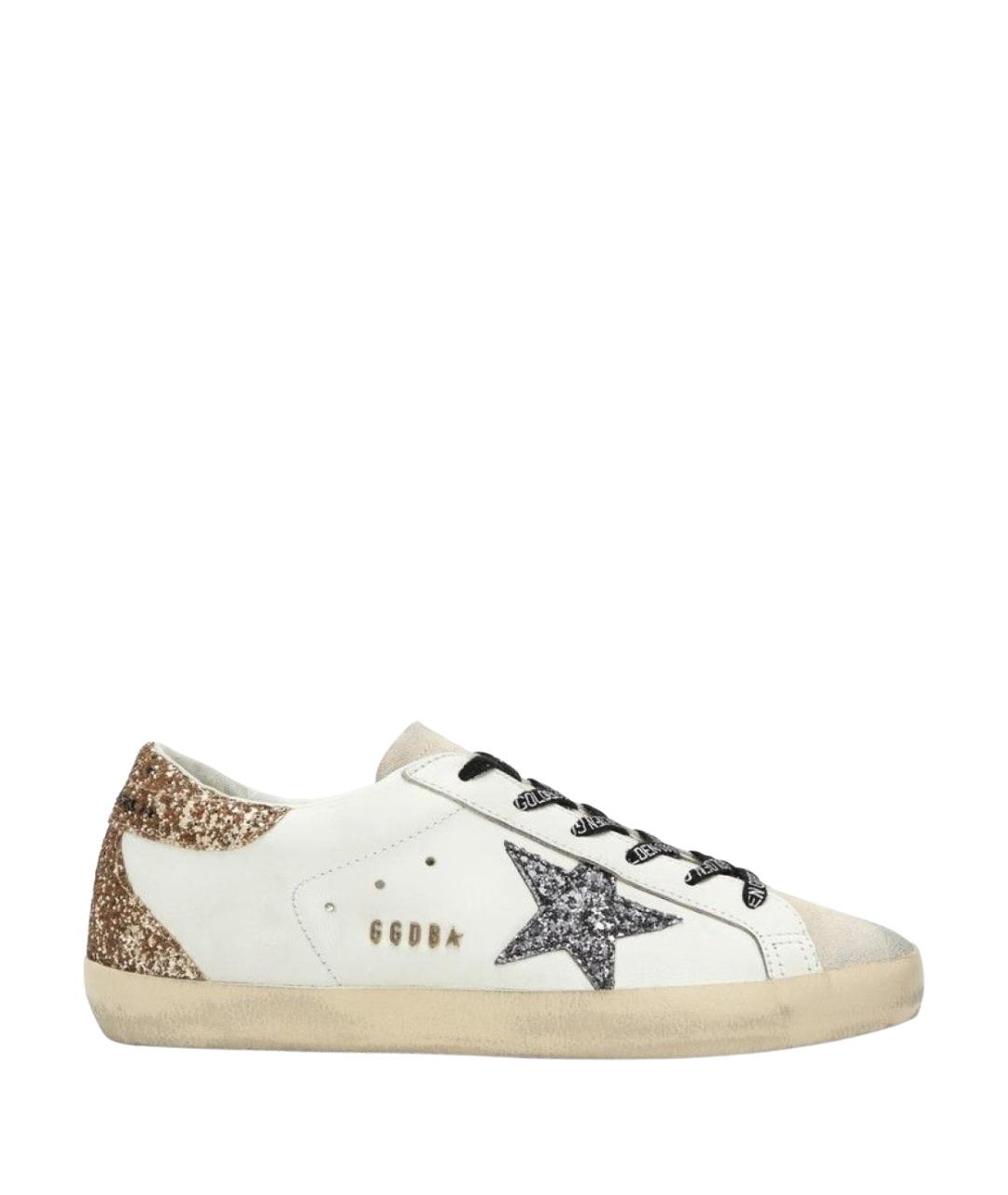 GOLDEN GOOSE Белые кожаные кеды, фото 1