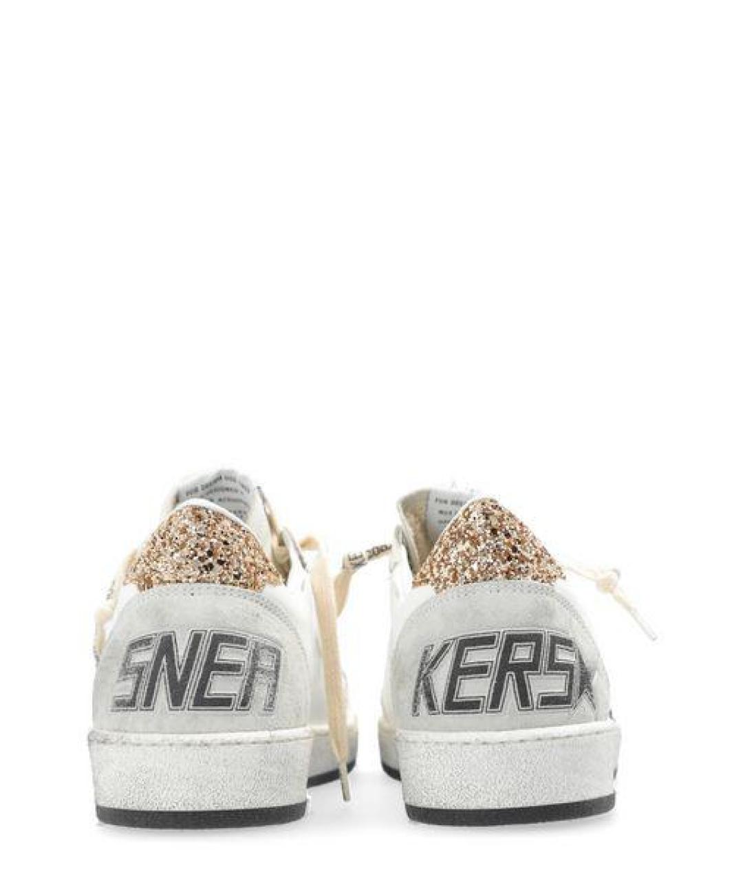 GOLDEN GOOSE Белые кожаные кеды, фото 4