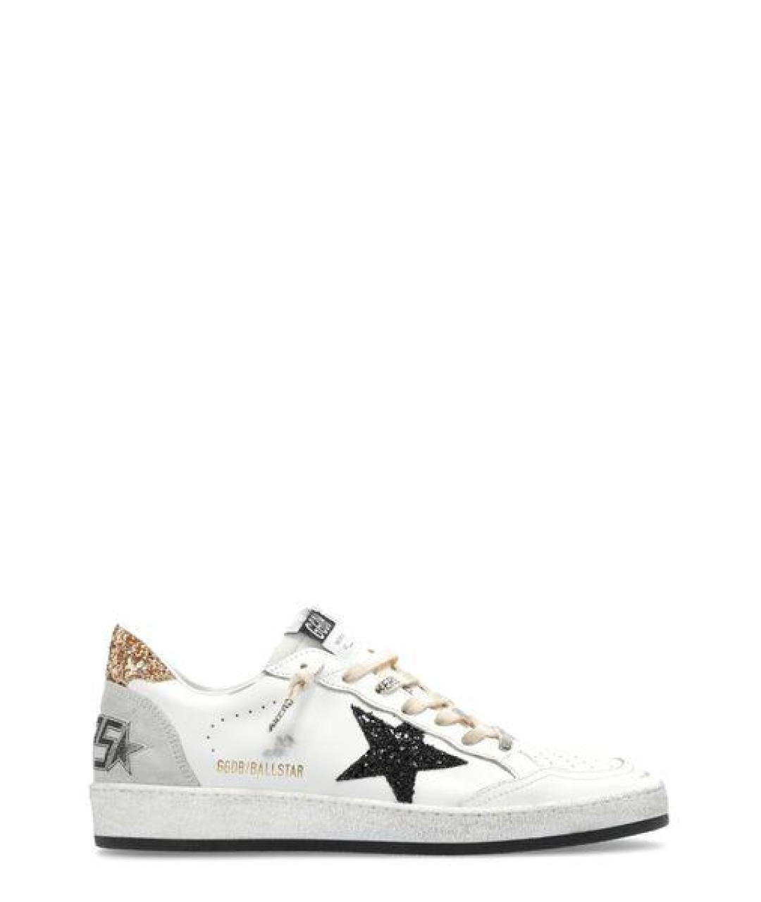 GOLDEN GOOSE Белые кожаные кеды, фото 1