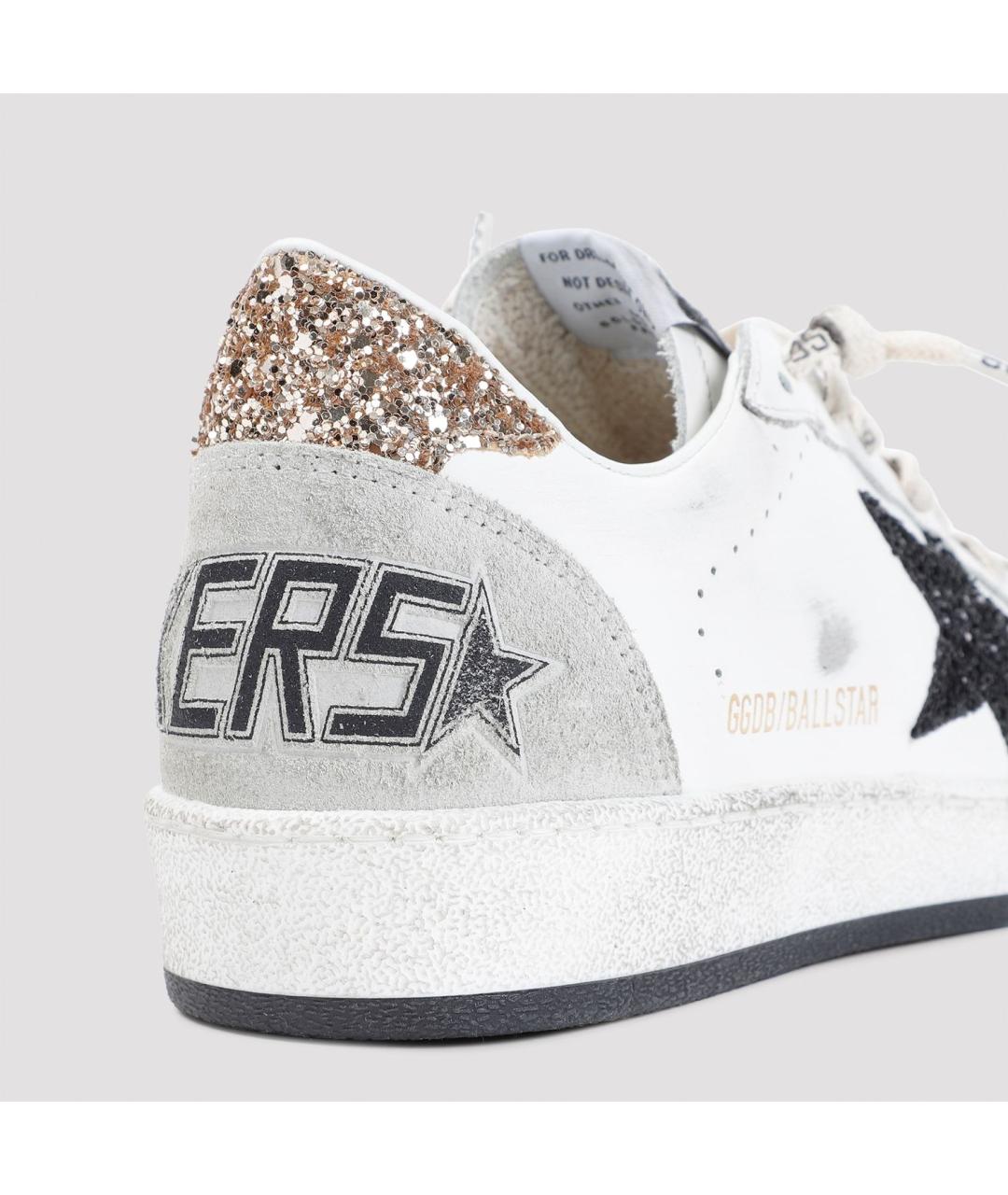 GOLDEN GOOSE Белые кожаные кеды, фото 5
