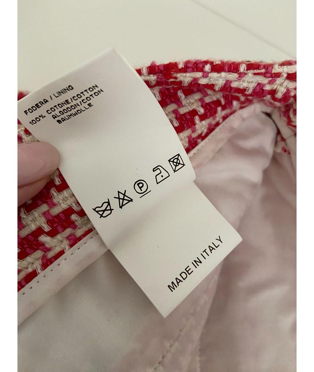 MSGM Красные хлопковые шорты, фото 7