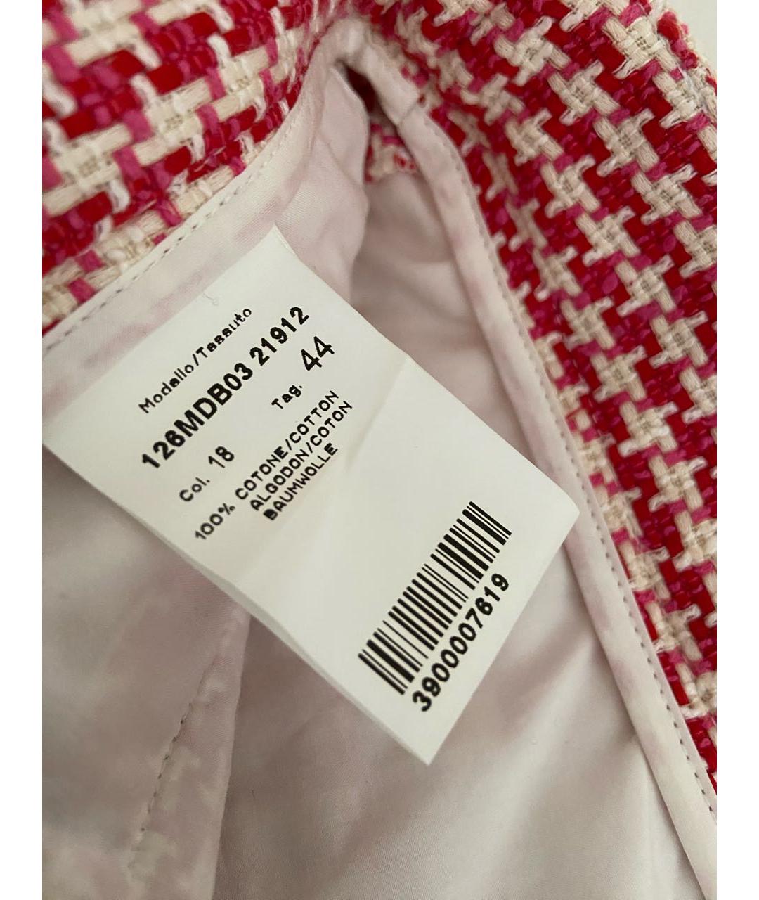 MSGM Красные хлопковые шорты, фото 6