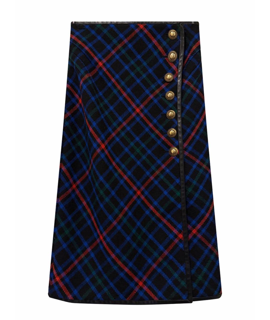 SAINT LAURENT Мульти твидовая юбка миди, фото 1