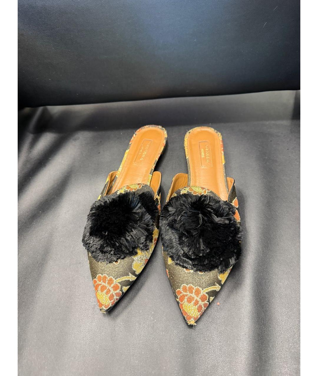 AQUAZZURA Мульти текстильные мюли, фото 2
