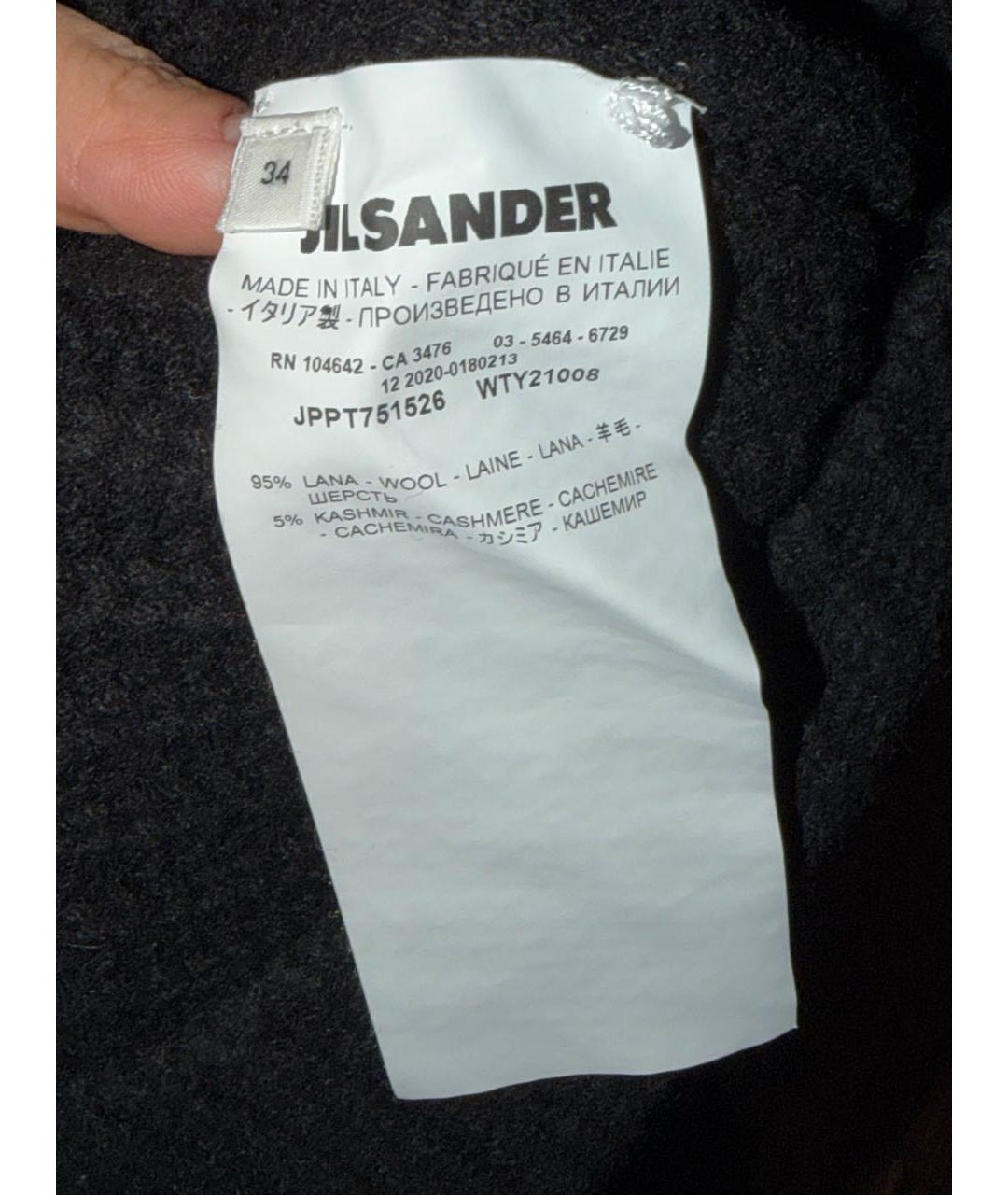 JIL SANDER Черный шерстяной джемпер / свитер, фото 7