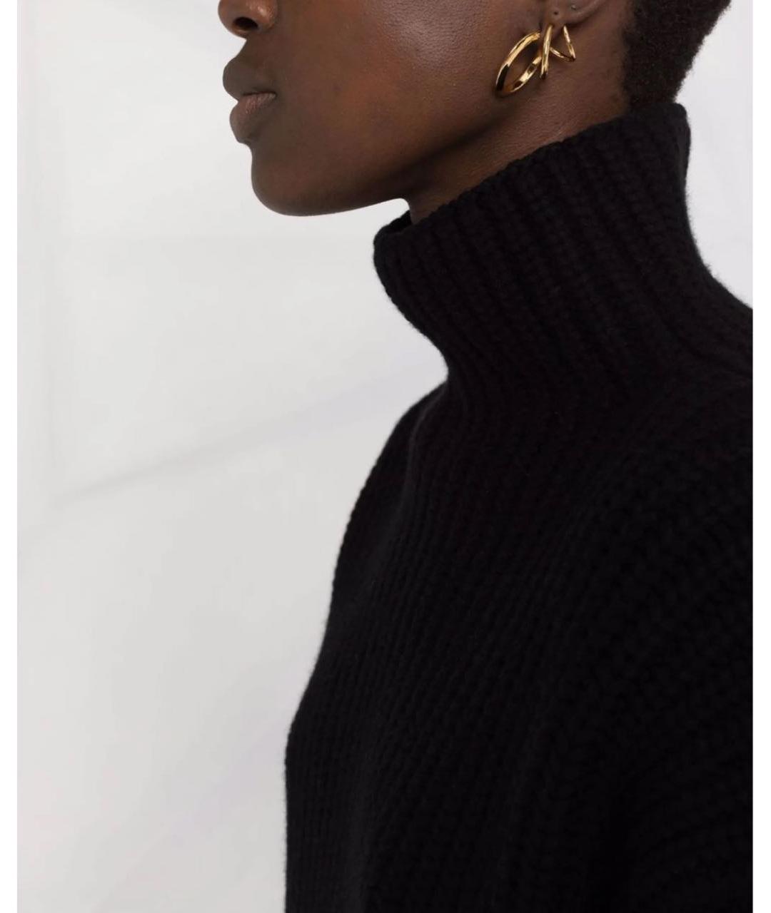 JIL SANDER Черный шерстяной джемпер / свитер, фото 4