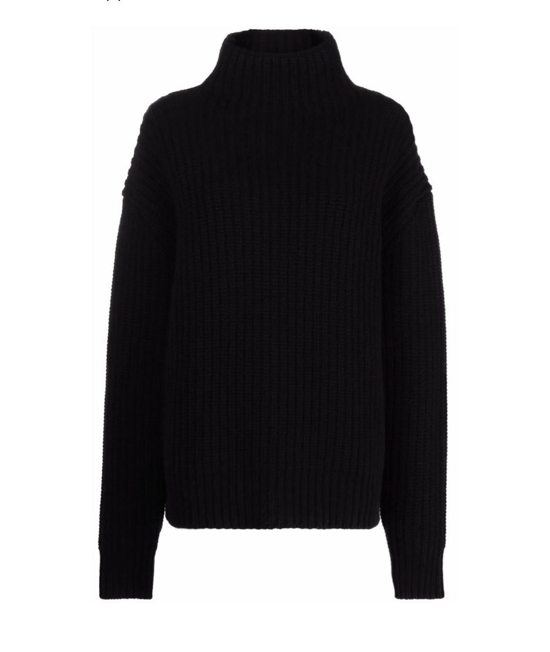 JIL SANDER Черный шерстяной джемпер / свитер, фото 1