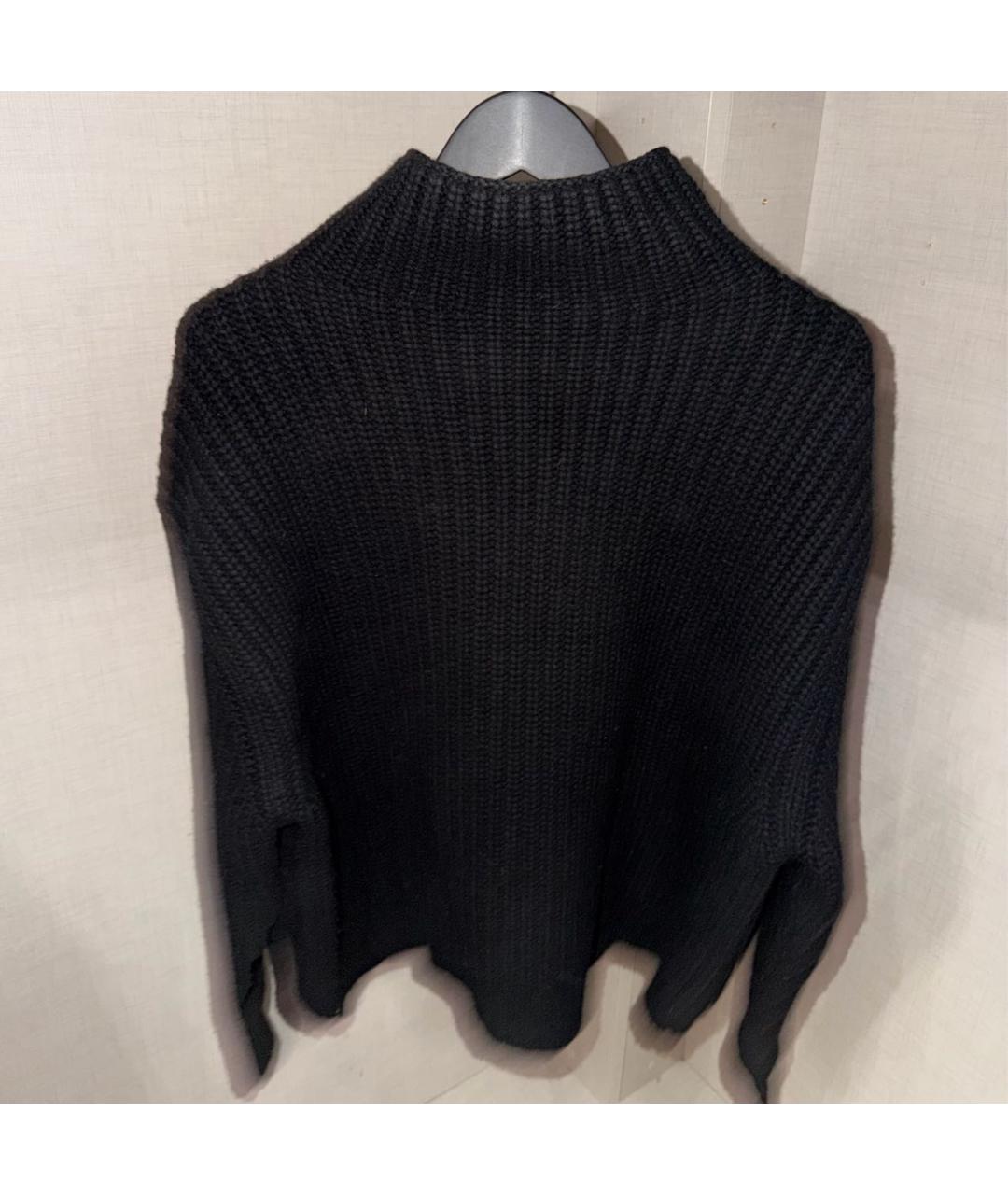 JIL SANDER Черный шерстяной джемпер / свитер, фото 6