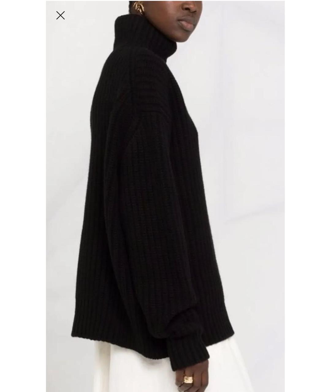 JIL SANDER Черный шерстяной джемпер / свитер, фото 3
