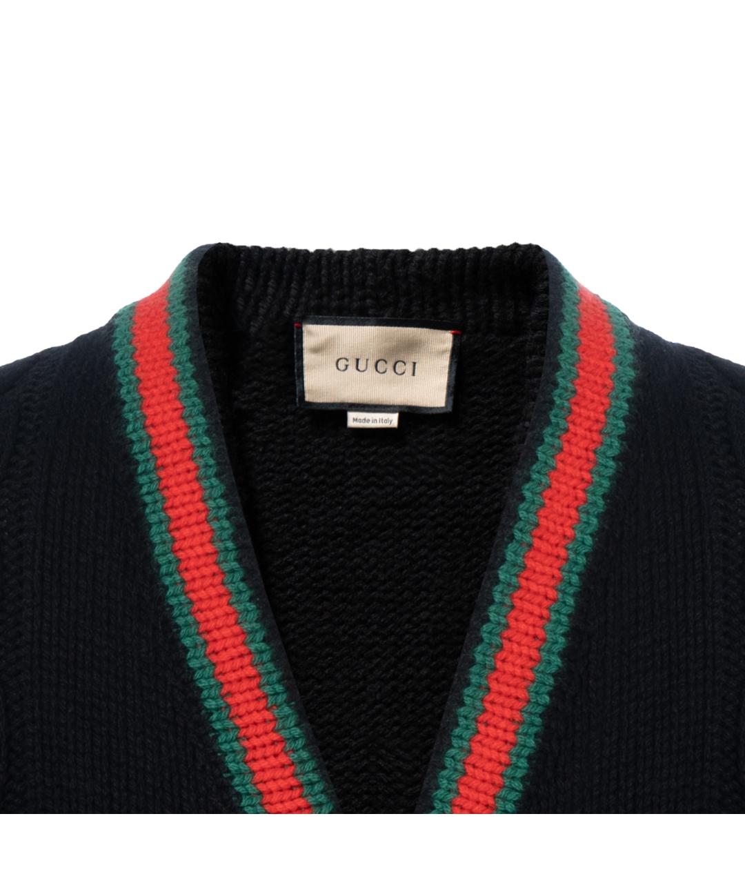 GUCCI Черный кардиган, фото 3