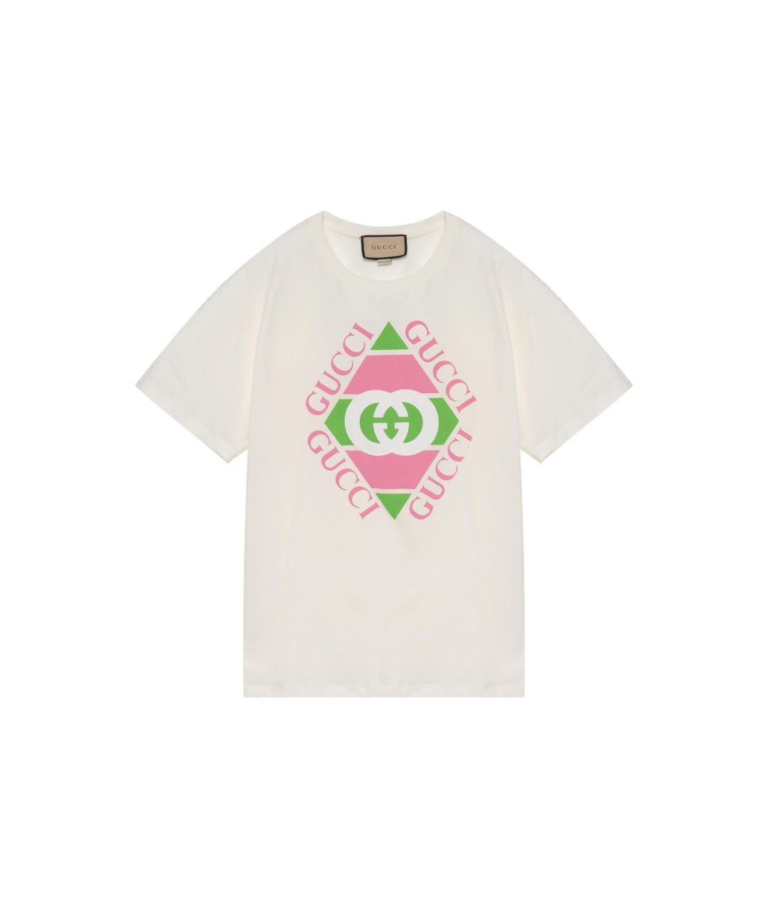 GUCCI Белая футболка, фото 5