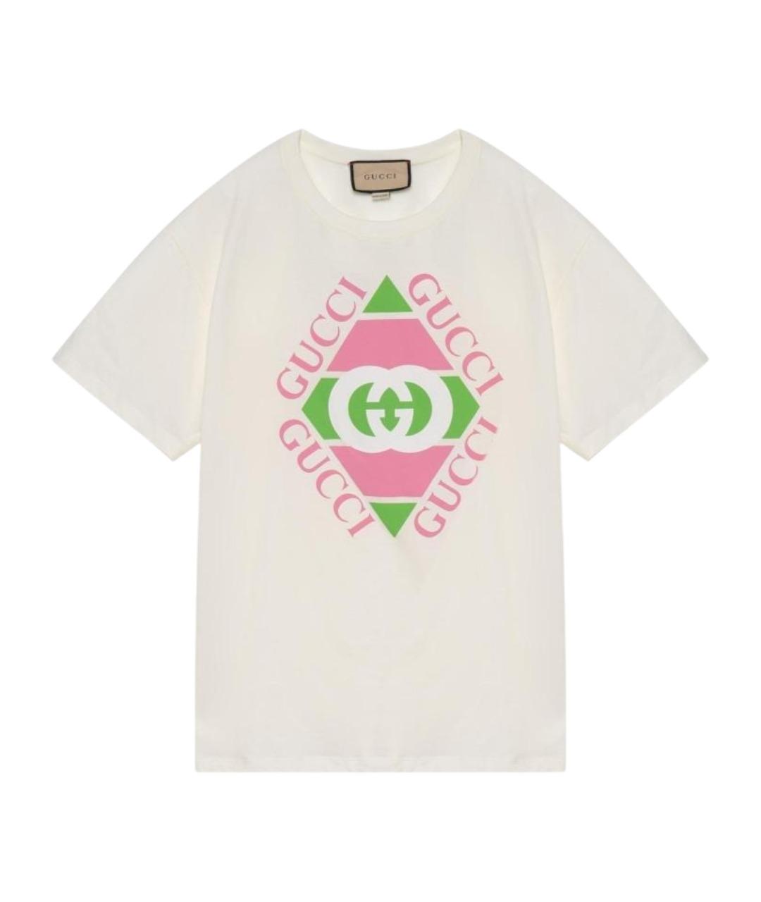 GUCCI Белая футболка, фото 1