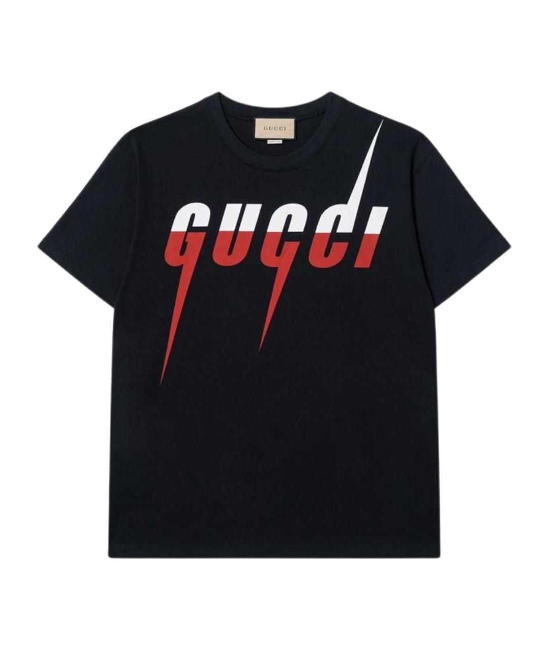 GUCCI Черная футболка, фото 1
