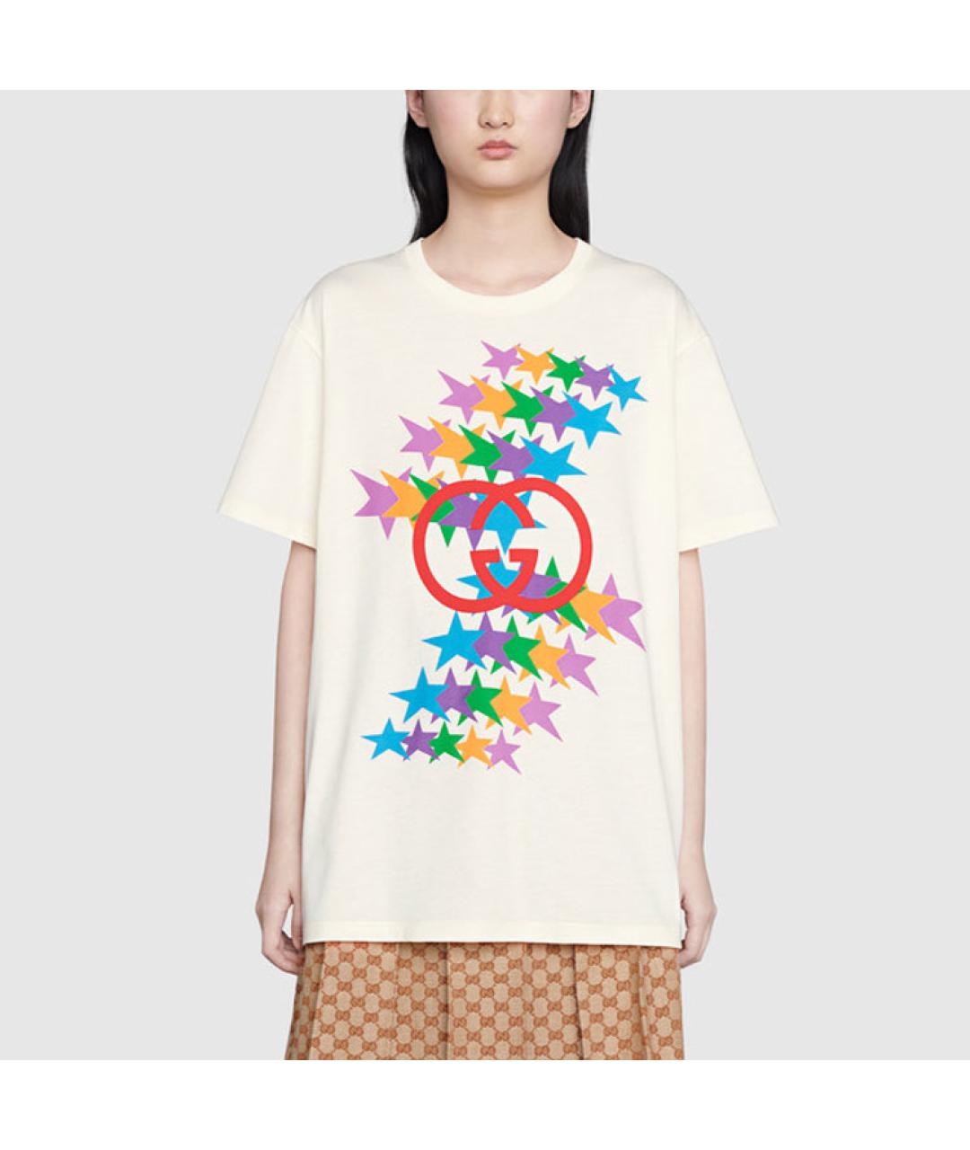 GUCCI Бежевая футболка, фото 2