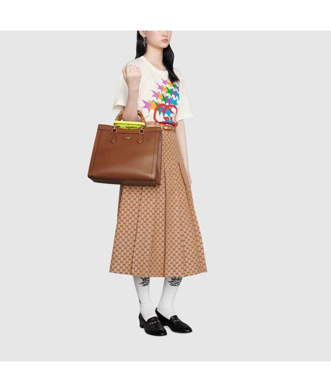 GUCCI Бежевая футболка, фото 5