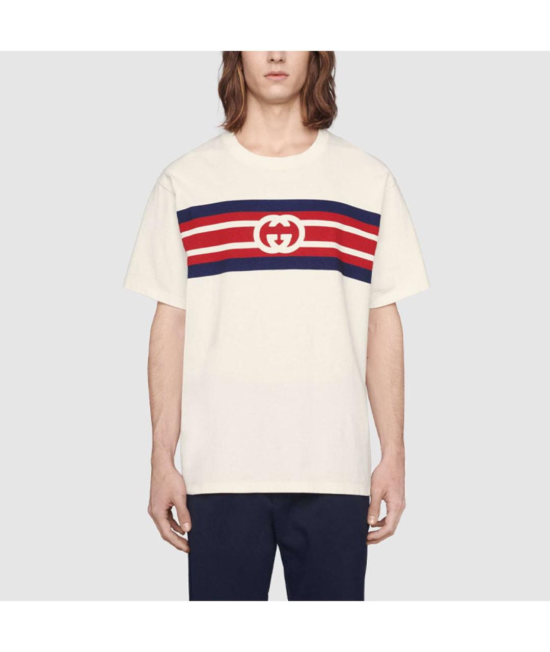 GUCCI Бежевая футболка, фото 5