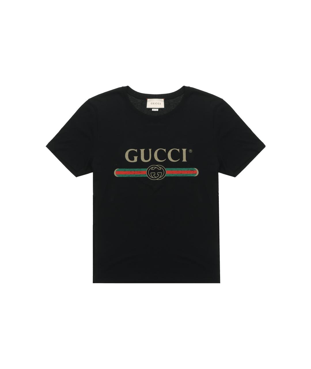 GUCCI Черная футболка, фото 1