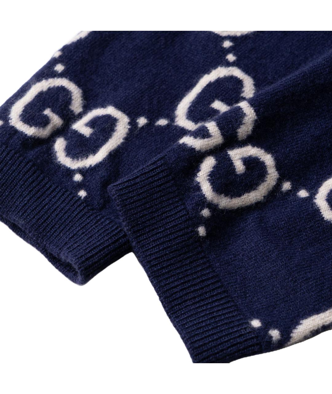 GUCCI Синий джемпер / свитер, фото 4
