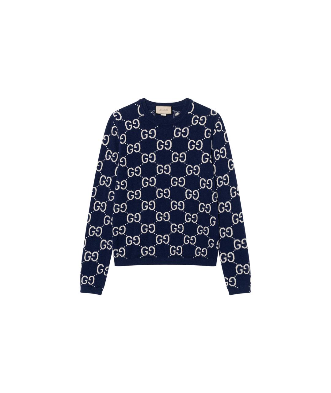 GUCCI Синий джемпер / свитер, фото 6
