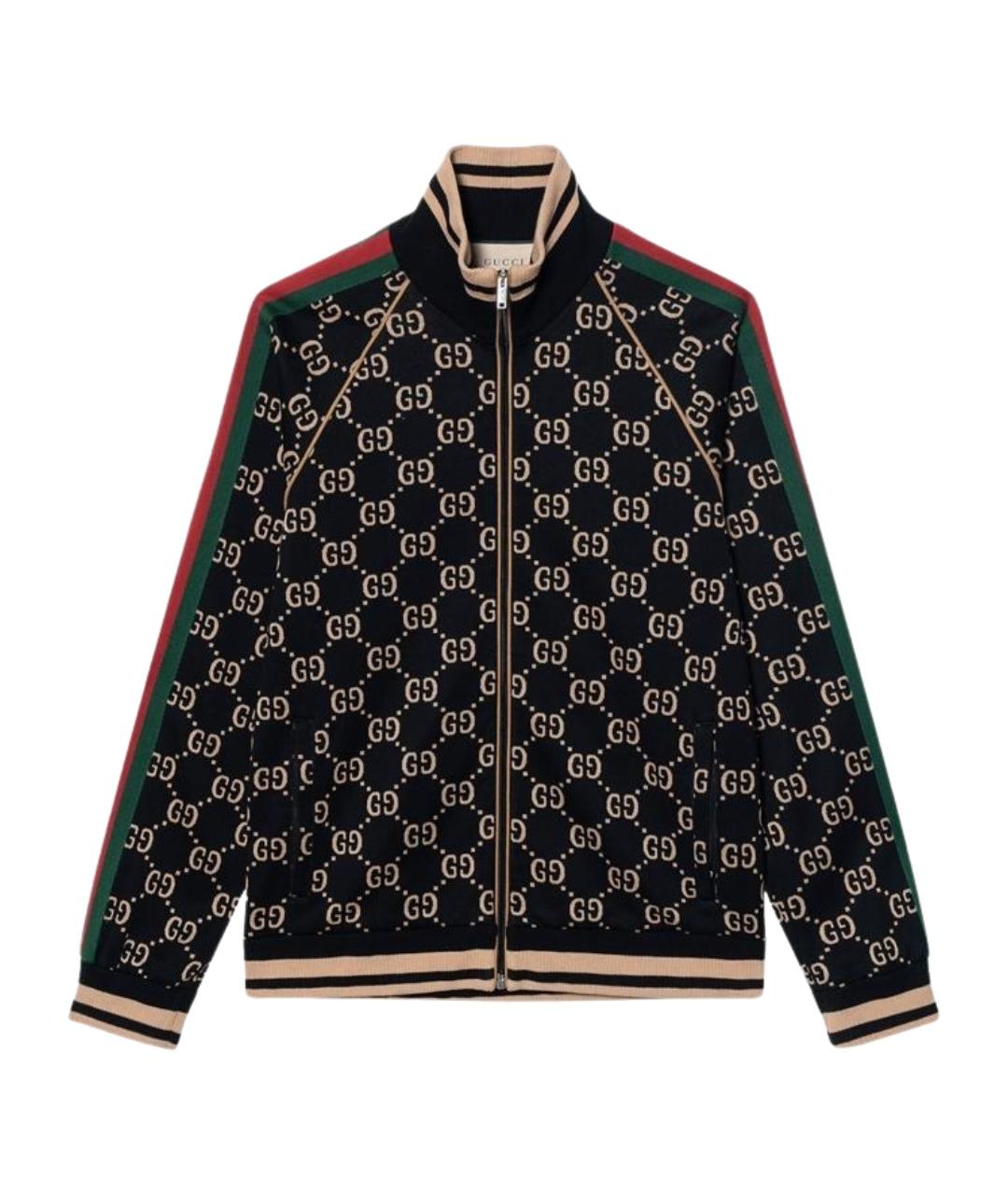 GUCCI Черная хлопковая куртка, фото 1