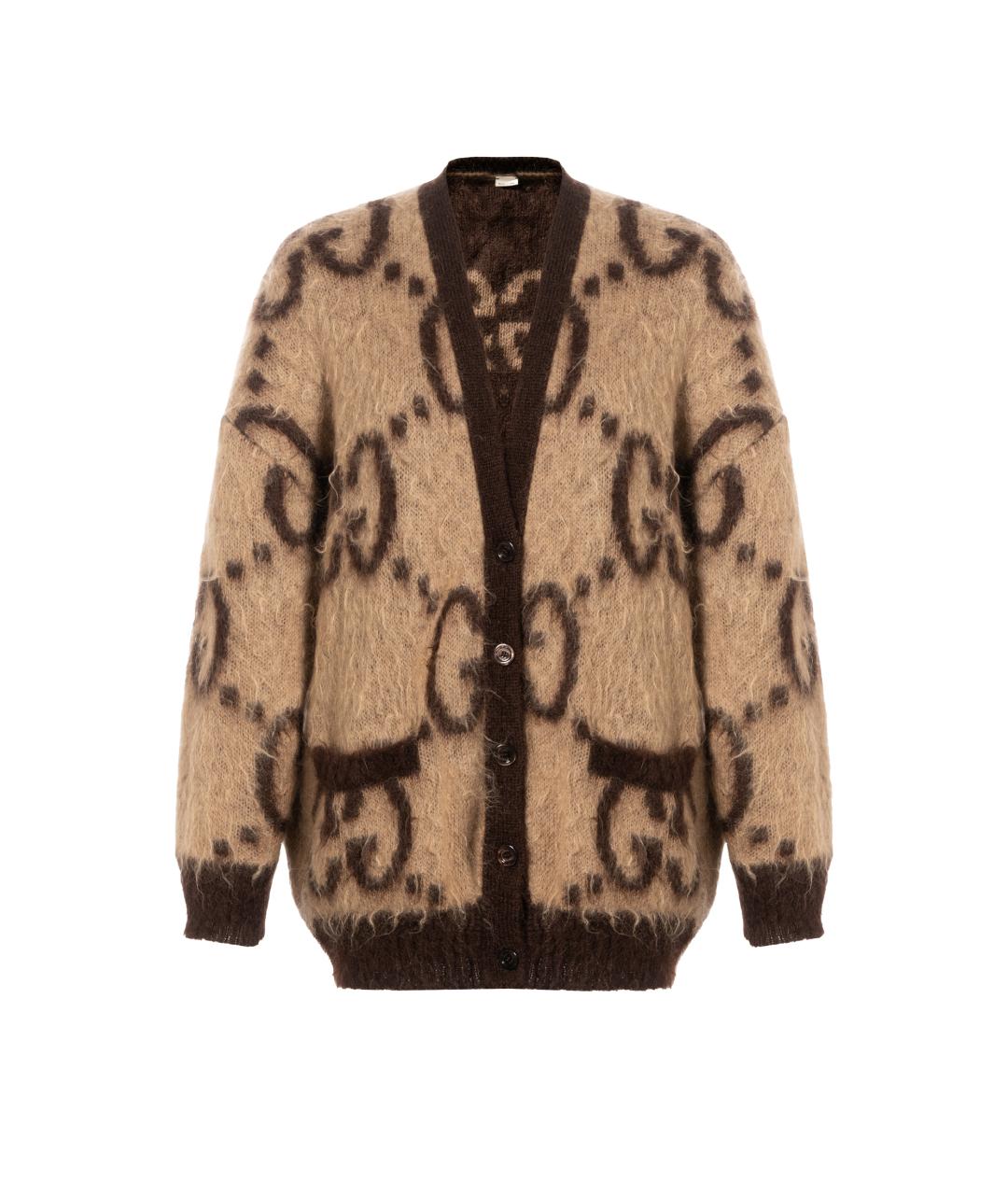 GUCCI Коричневый кардиган, фото 1