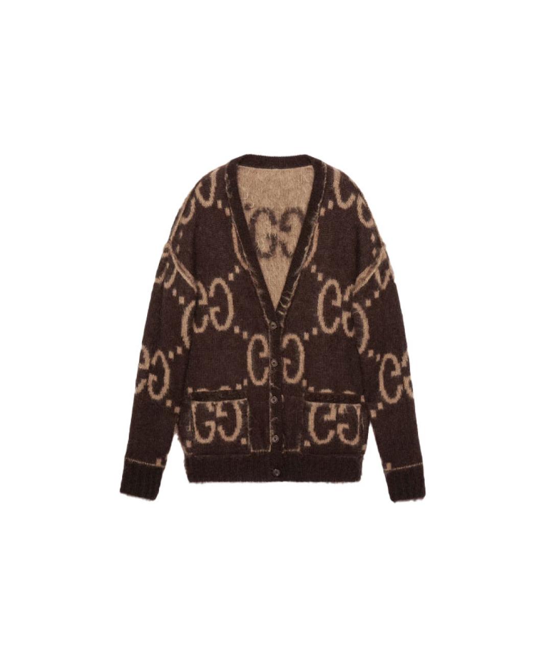 GUCCI Коричневый кардиган, фото 4