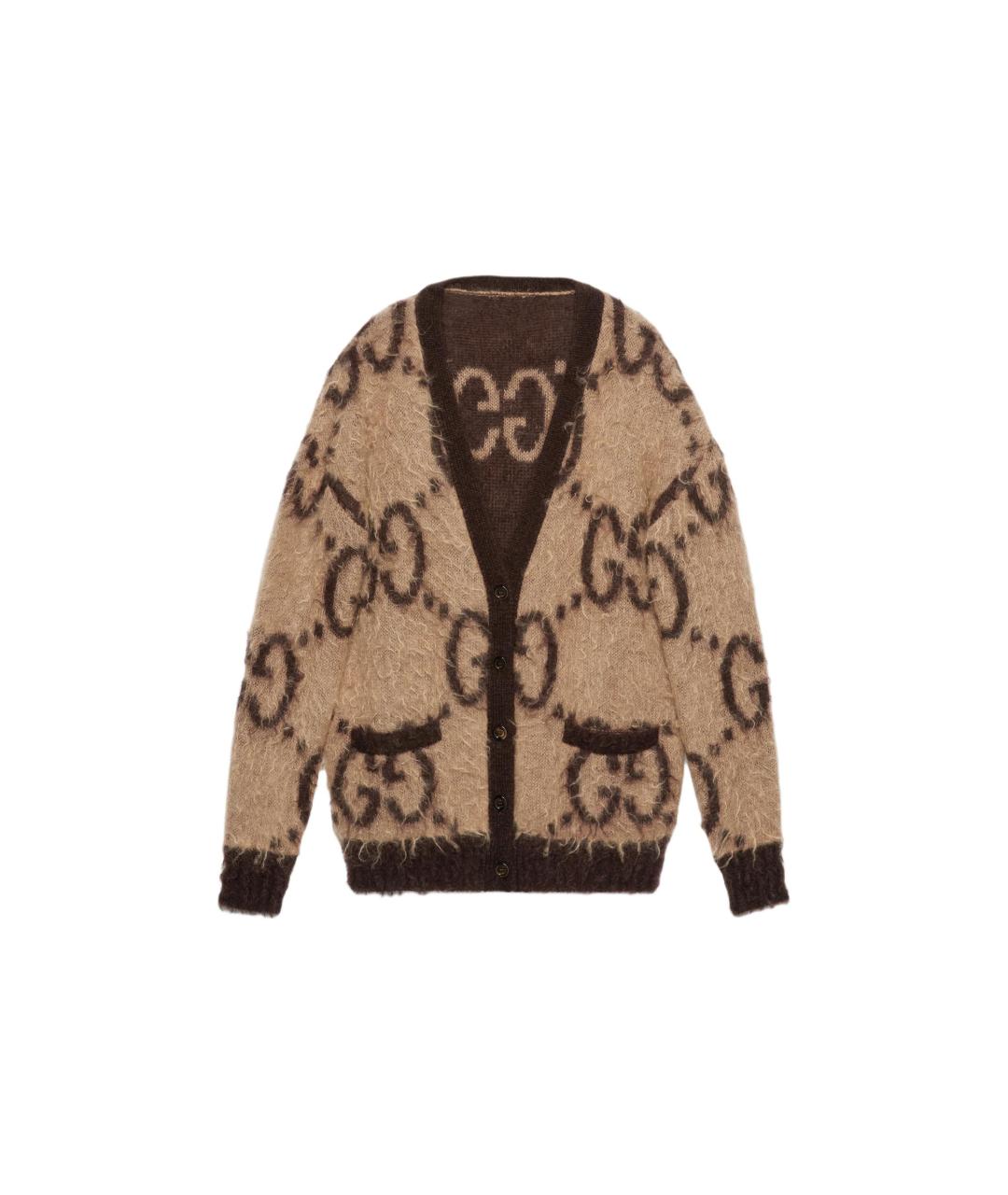 GUCCI Коричневый кардиган, фото 3