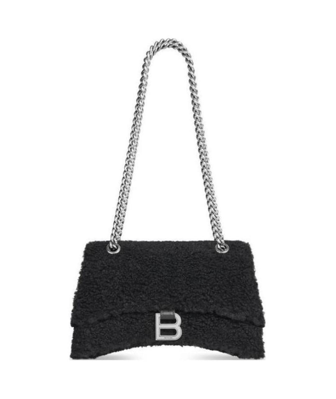BALENCIAGA Черная тканевая сумка через плечо, фото 2
