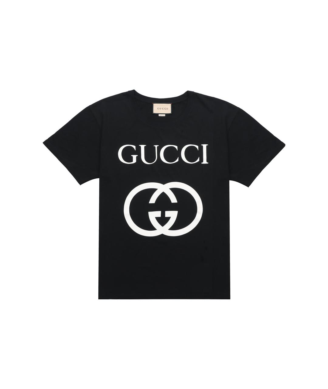 GUCCI Черная футболка, фото 3