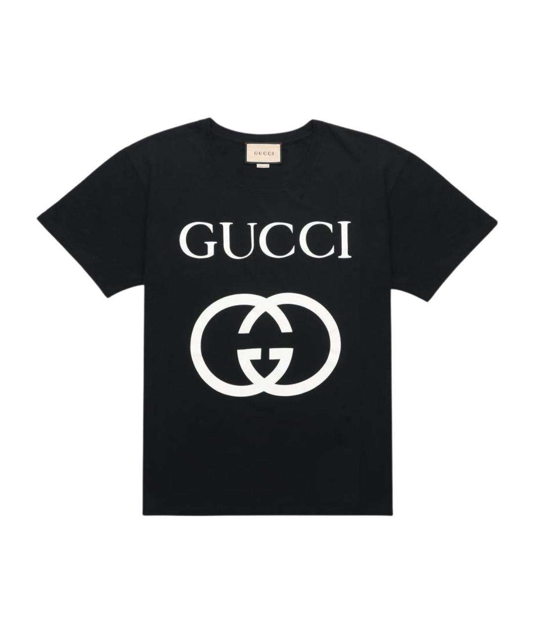 GUCCI Черная футболка, фото 1