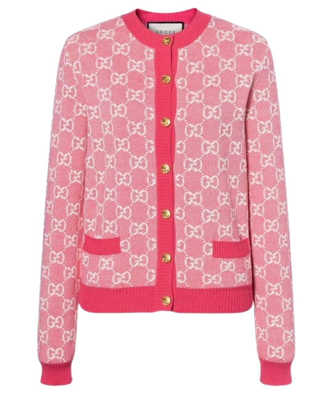 GUCCI Розовый кардиган, фото 1