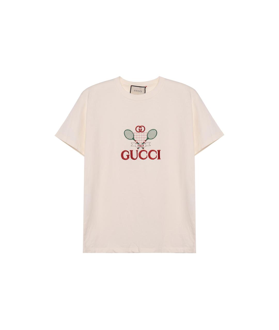 GUCCI Белая футболка, фото 6