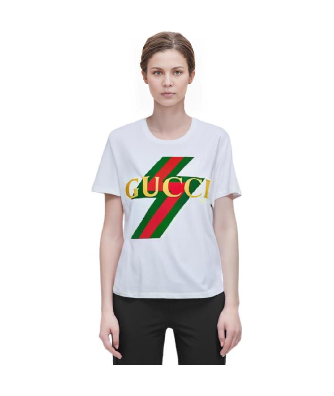 GUCCI Бежевая футболка, фото 4