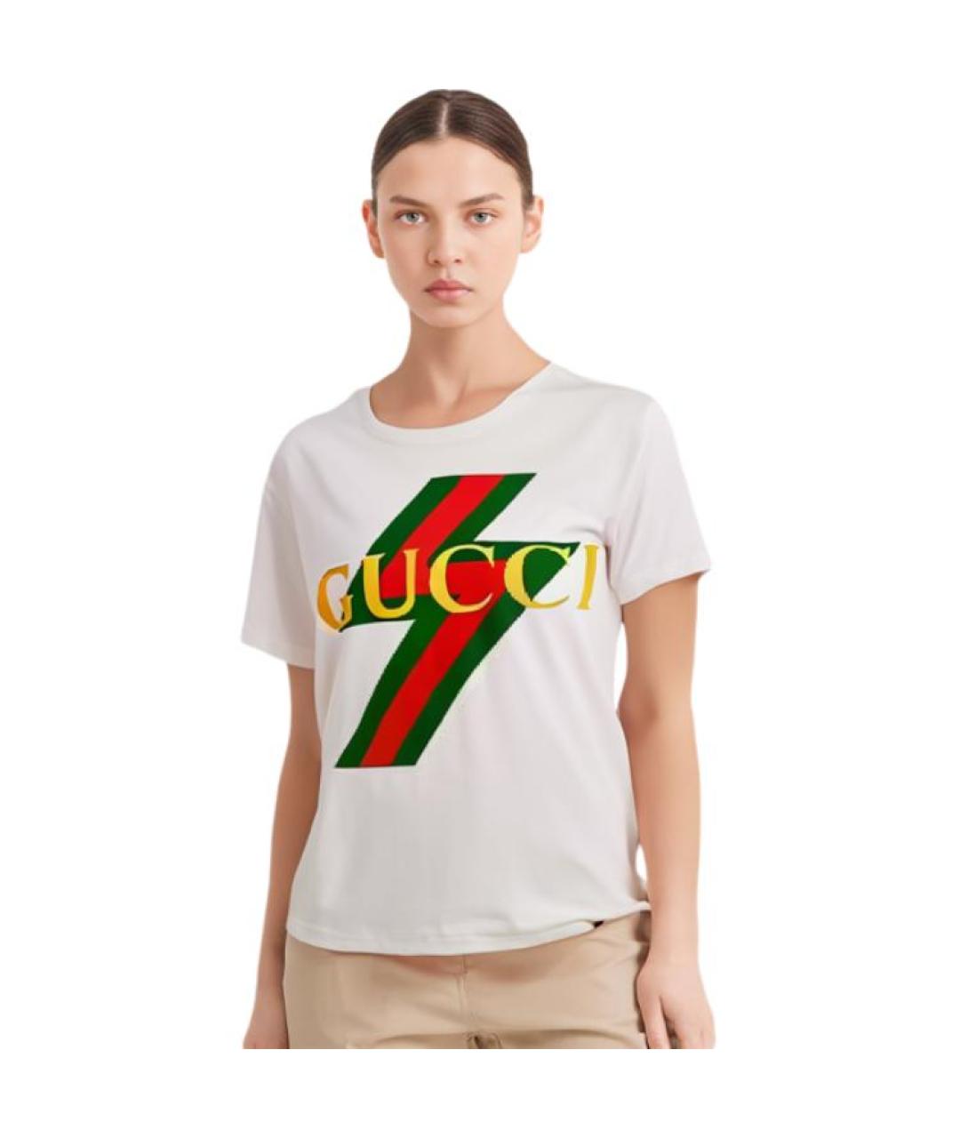 GUCCI Бежевая футболка, фото 5