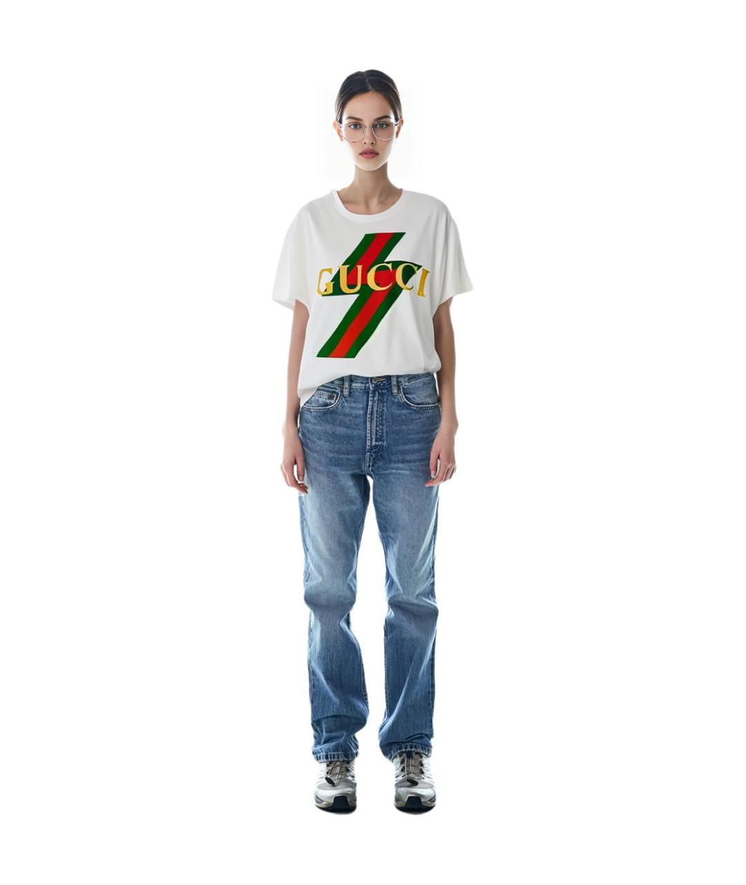 GUCCI Бежевая футболка, фото 2