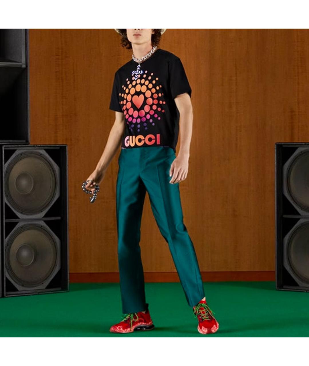 GUCCI Черная футболка, фото 5