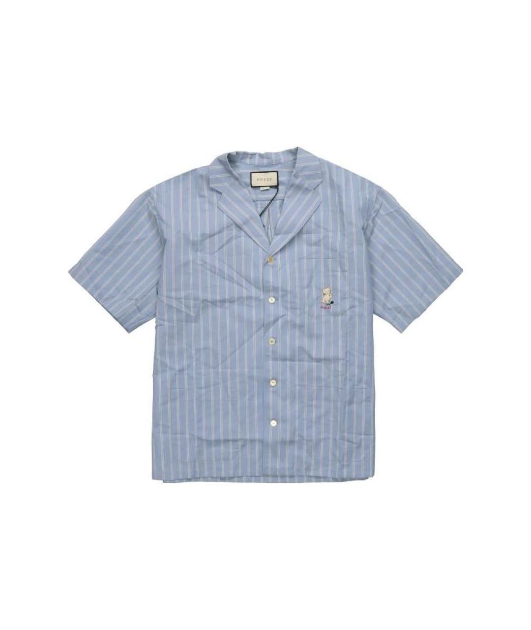 GUCCI Синяя классическая рубашка, фото 4