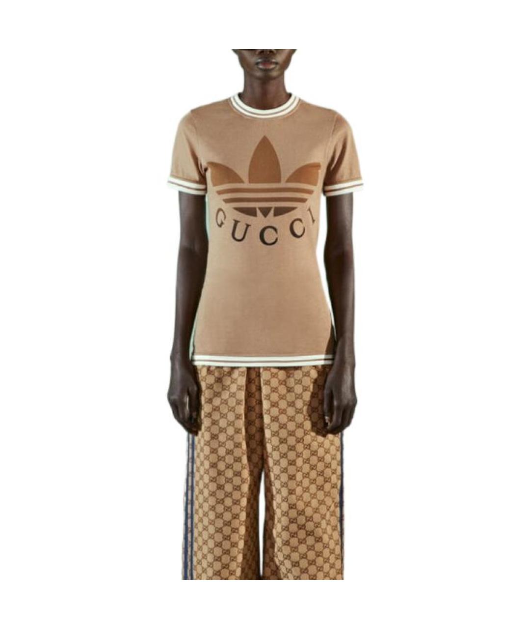 GUCCI Бежевая футболка, фото 3