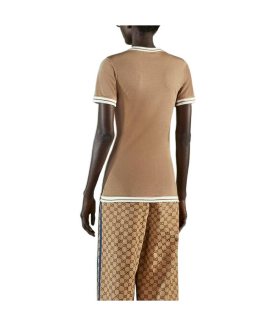 GUCCI Бежевая футболка, фото 4
