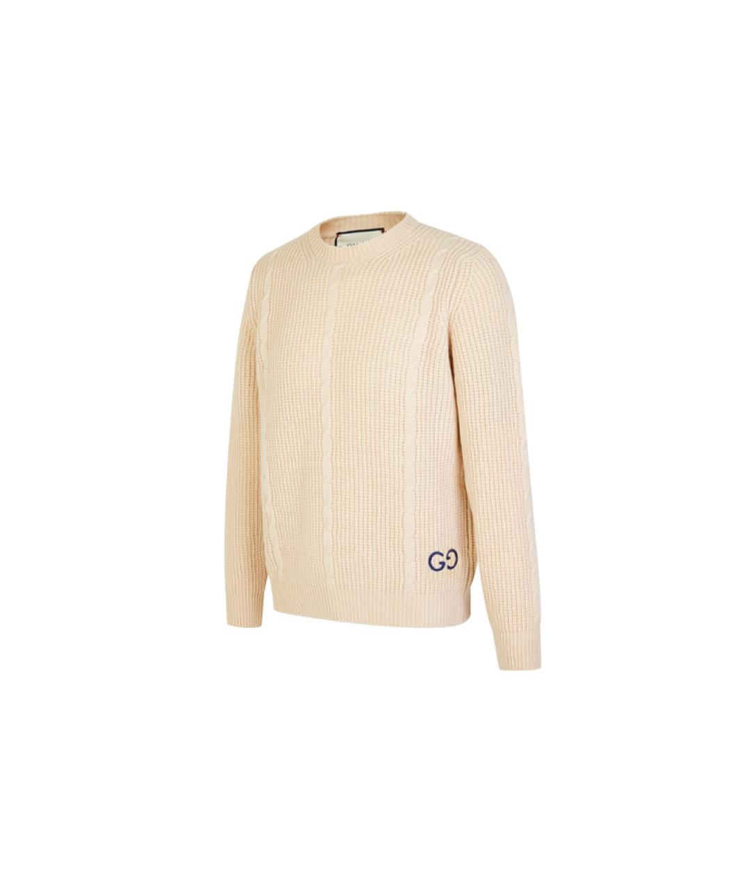 GUCCI Бежевый джемпер / свитер, фото 4