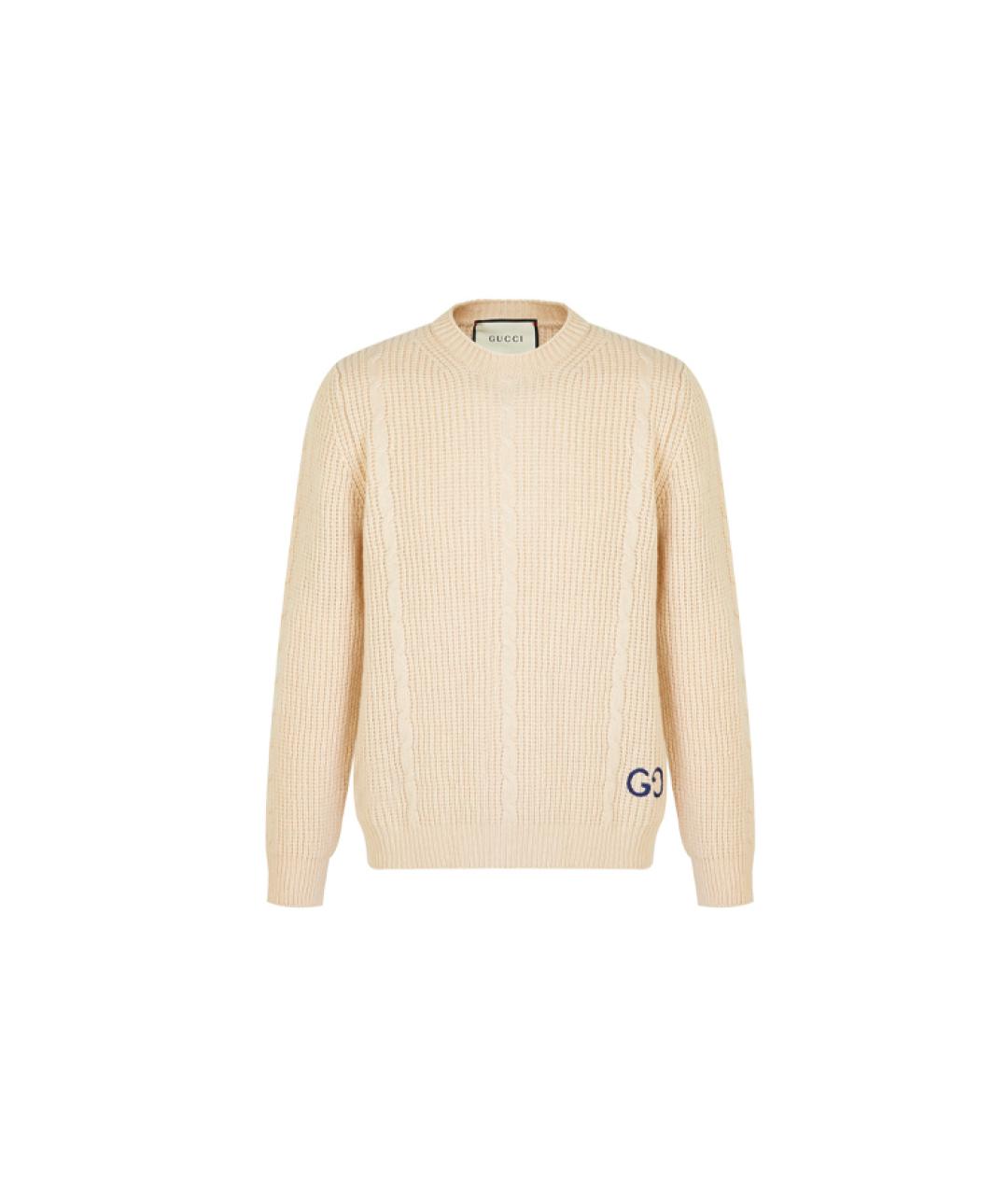 GUCCI Бежевый джемпер / свитер, фото 6