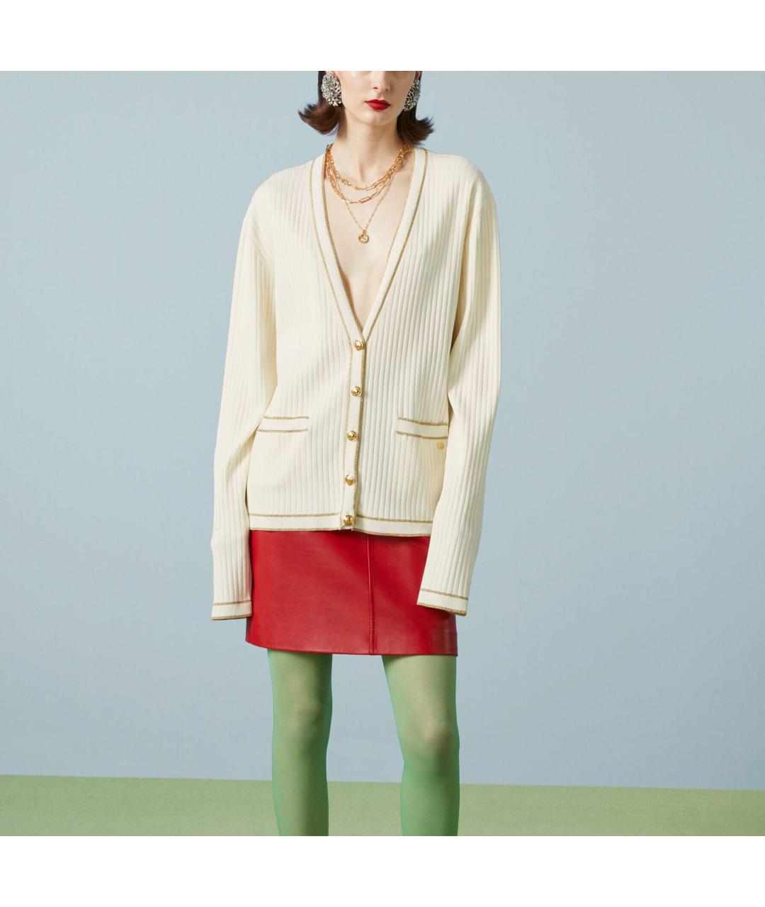 GUCCI Бежевый кардиган, фото 2