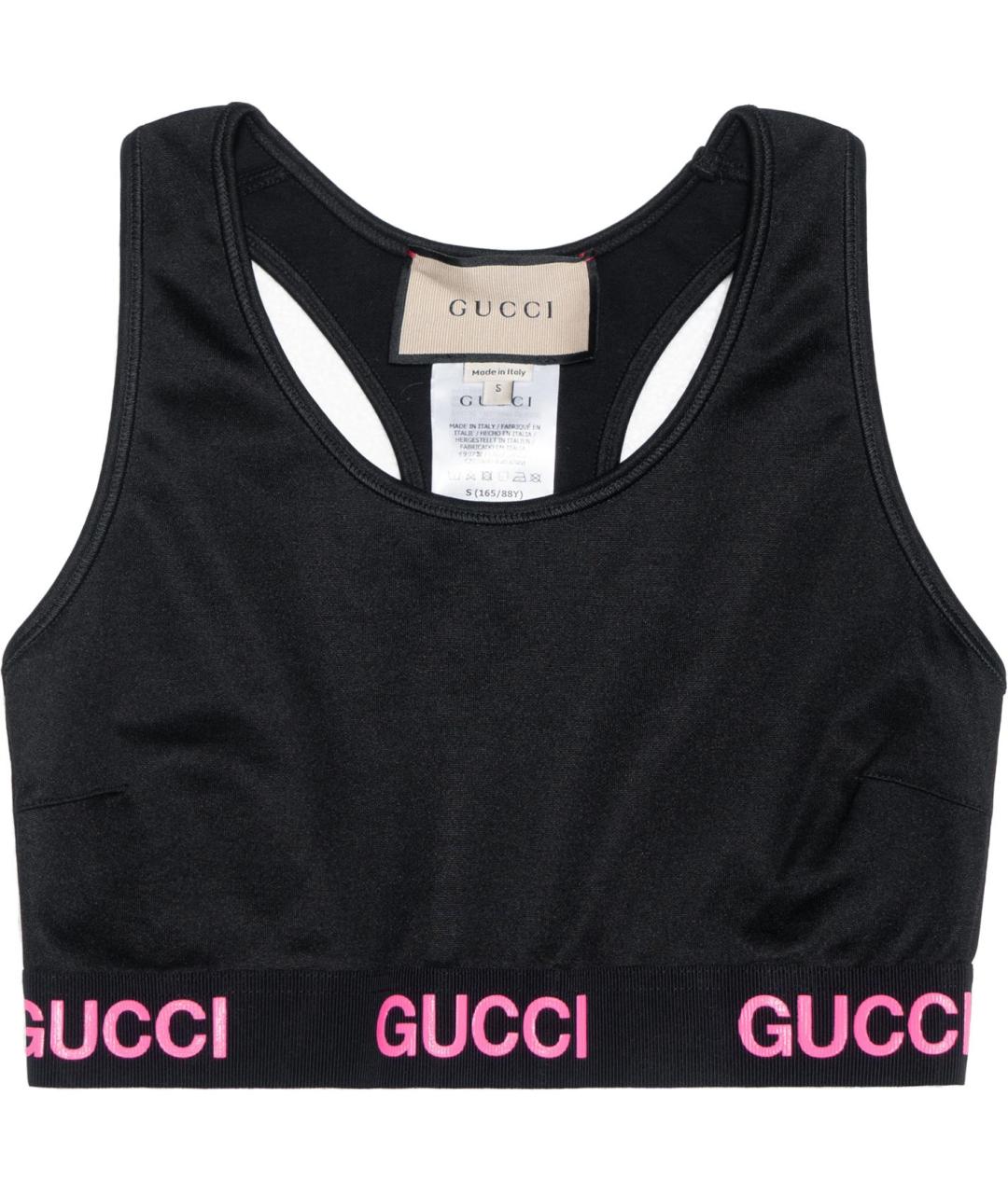 GUCCI Черная майка, фото 1